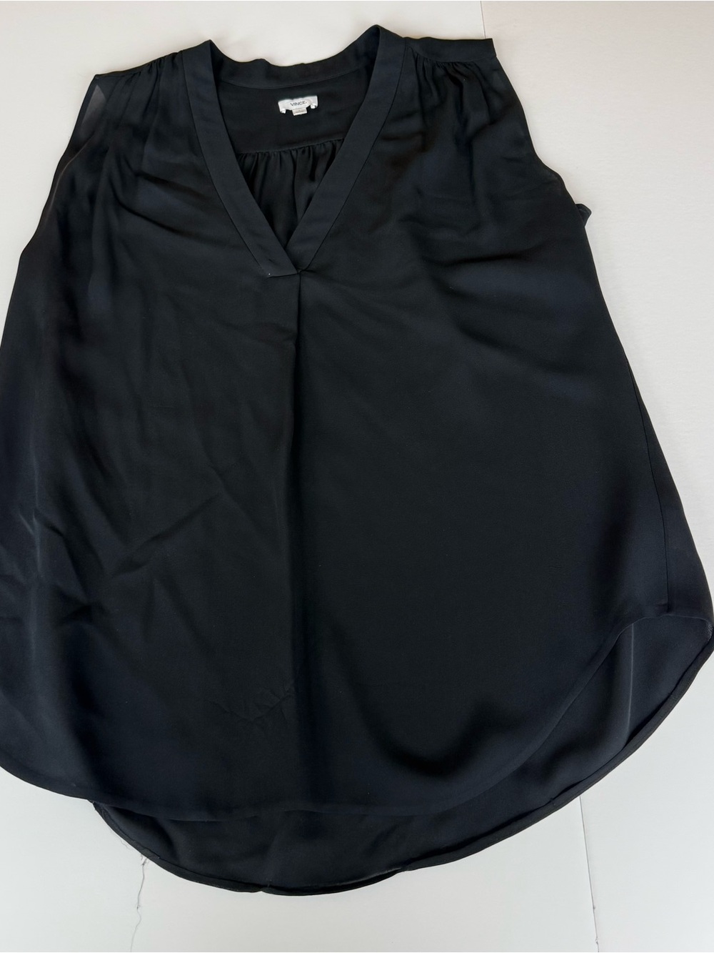 Silk Sleeveless Black Women's Skirt - Classic Essential by Vince